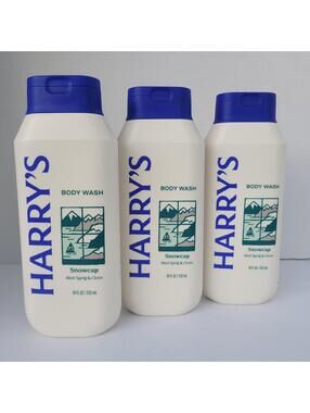 3 PACK - Harry's Men's Body Wash Snowcap Mint Sprig & Clove 18oz